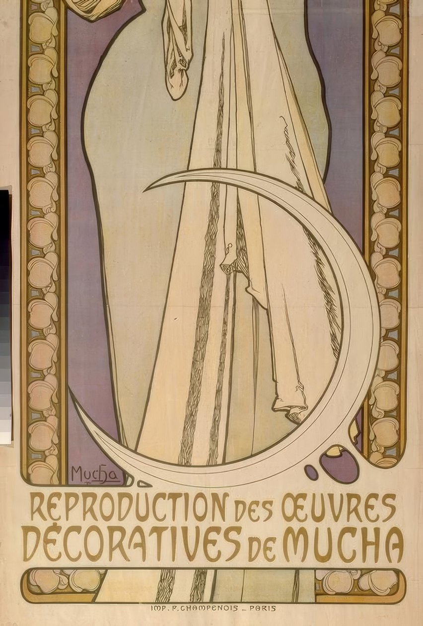 Lygie - Reproduksjon av dekorative verk av Mucha av Alphonse Mucha