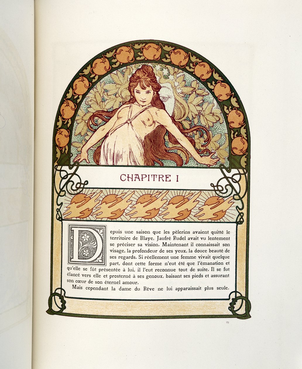Side fra Ilsee, Princess de Tripoli, 1897 av Alphonse Mucha