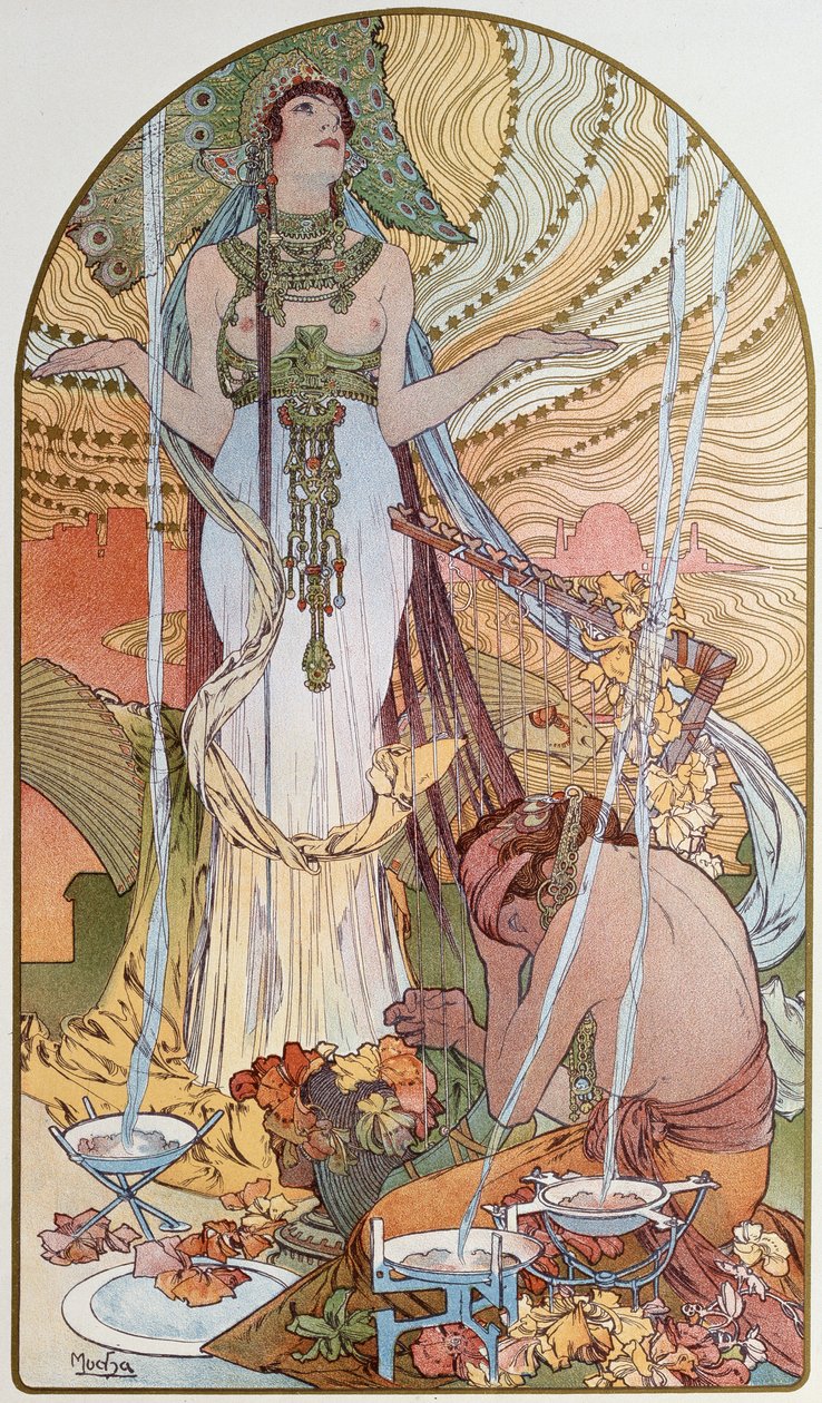 Salambo, 1897. av Alphonse Mucha