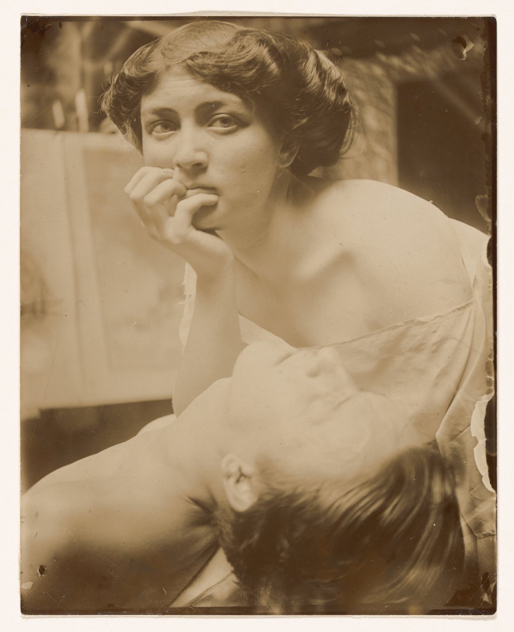 Studie for et dekorativt panel, 1908 (gelatinsølvtrykk) av Alphonse Mucha