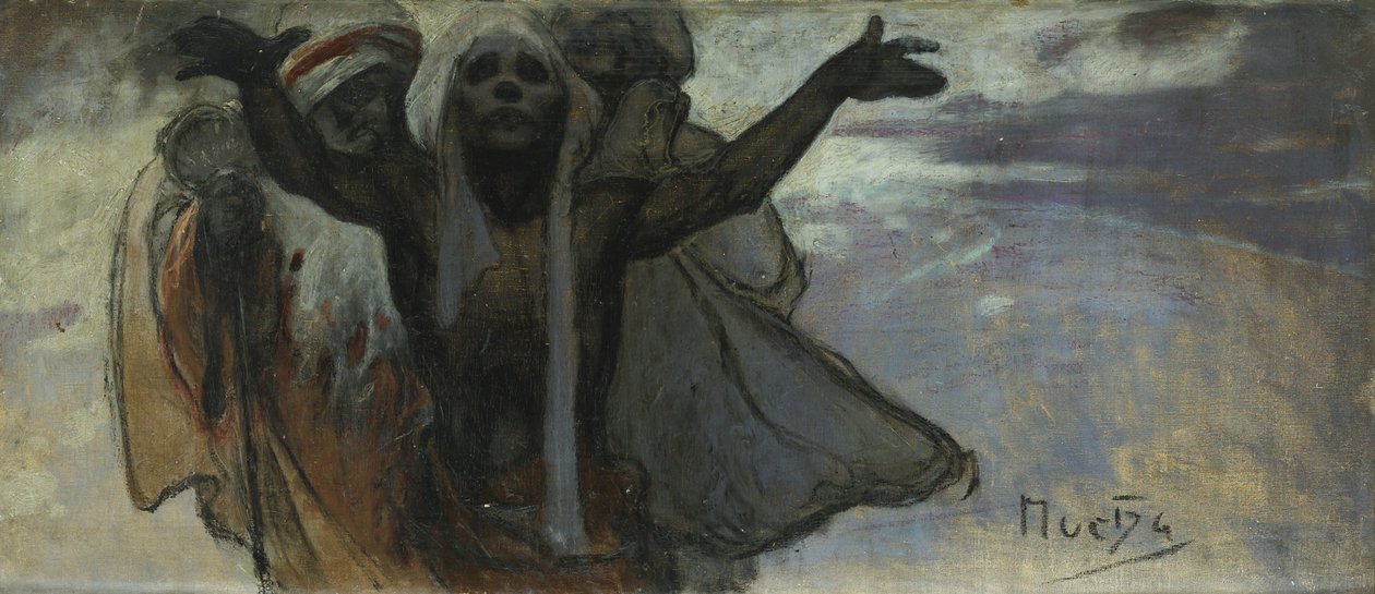 Studie for det slaviske epos av Alphonse Mucha