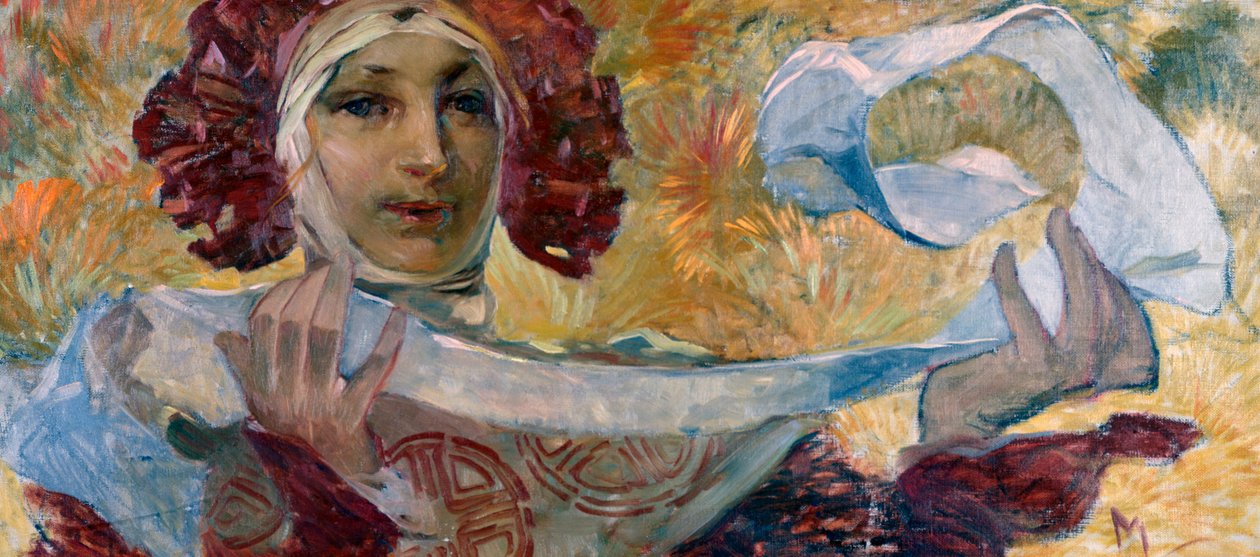 Uten tittel, c1880-1930 av Alphonse Mucha