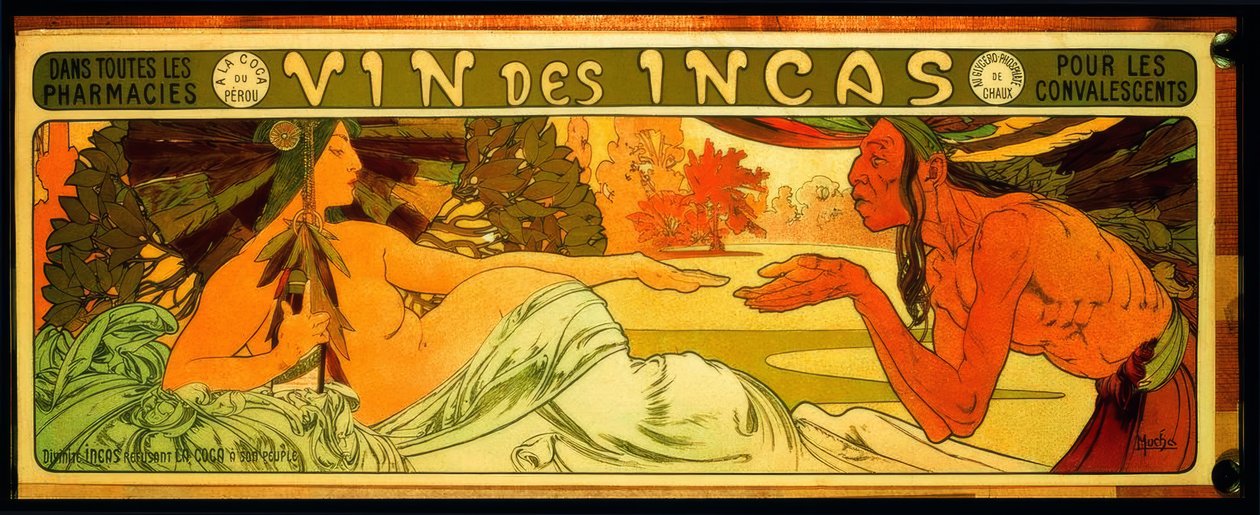 Inkavin (..) for rekonvalesentanter av Alphonse Mucha