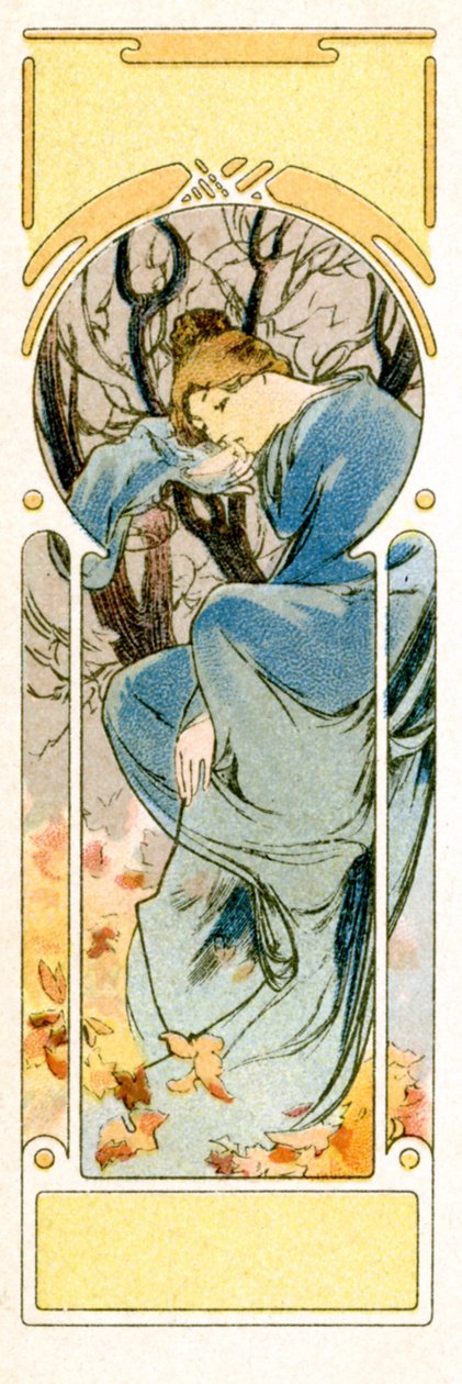 'Vinter', 1900 av Alphonse Mucha