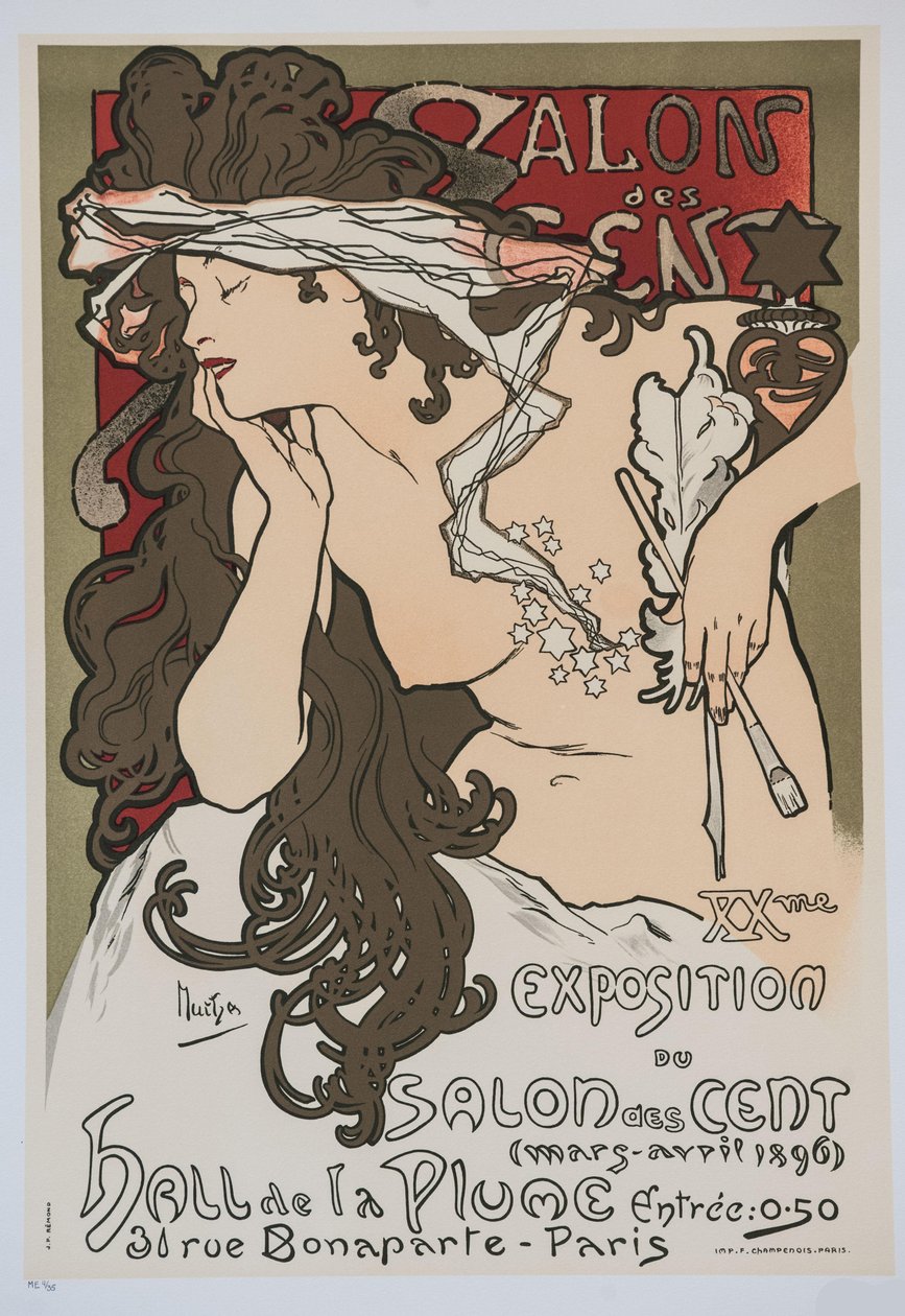 XX. utstilling av Salon des Cent, 1896. av Alphonse Mucha