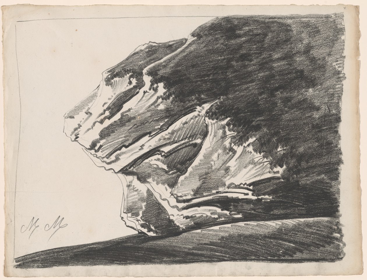 En bisarr klippeformasjon av Alphonse Nicolas Michel Mandevare