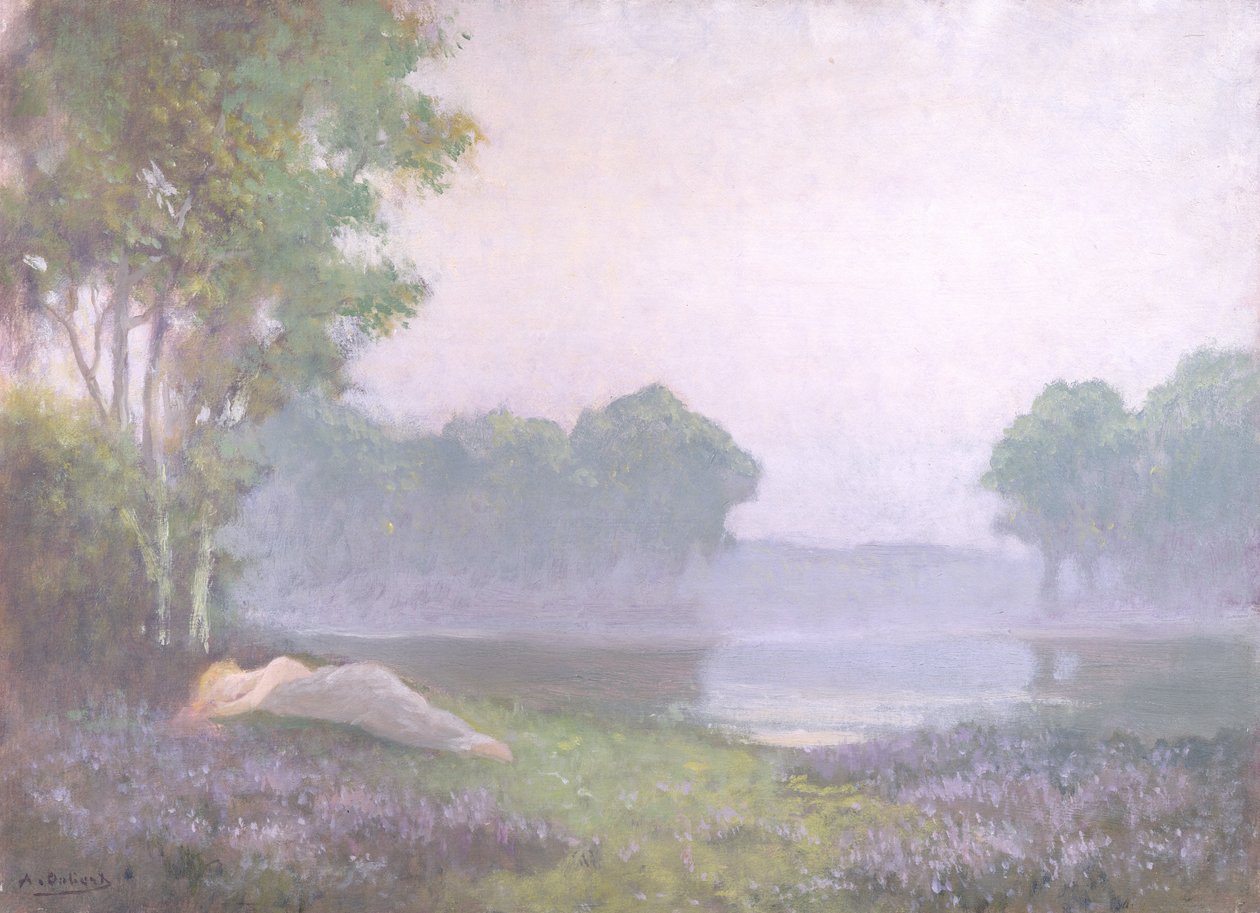 Sov i lyngen, morgen, 1935 av Alphonse Osbert