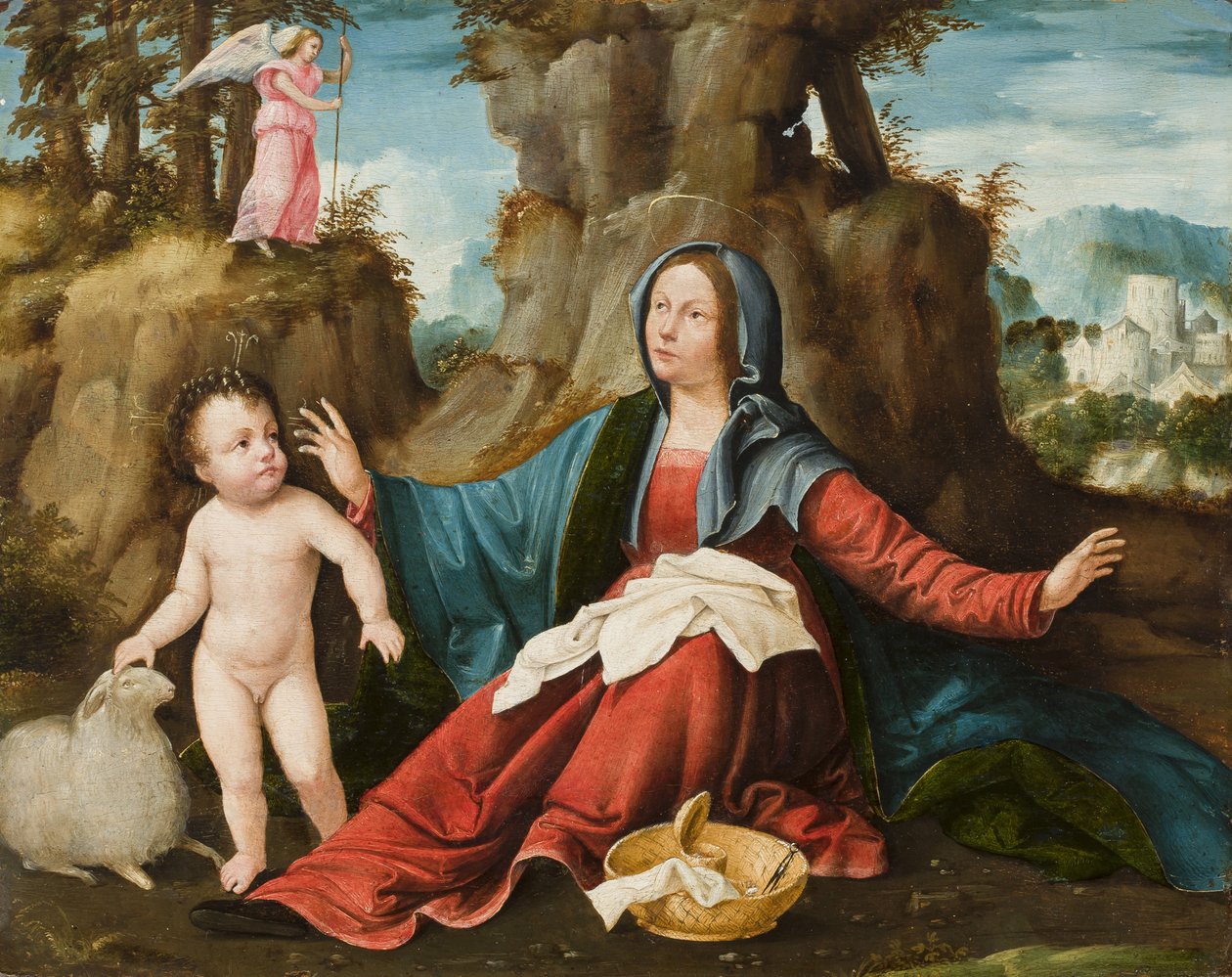 The Vision of the Jomfru Maria, ca.1518-20 av Altobello Melone