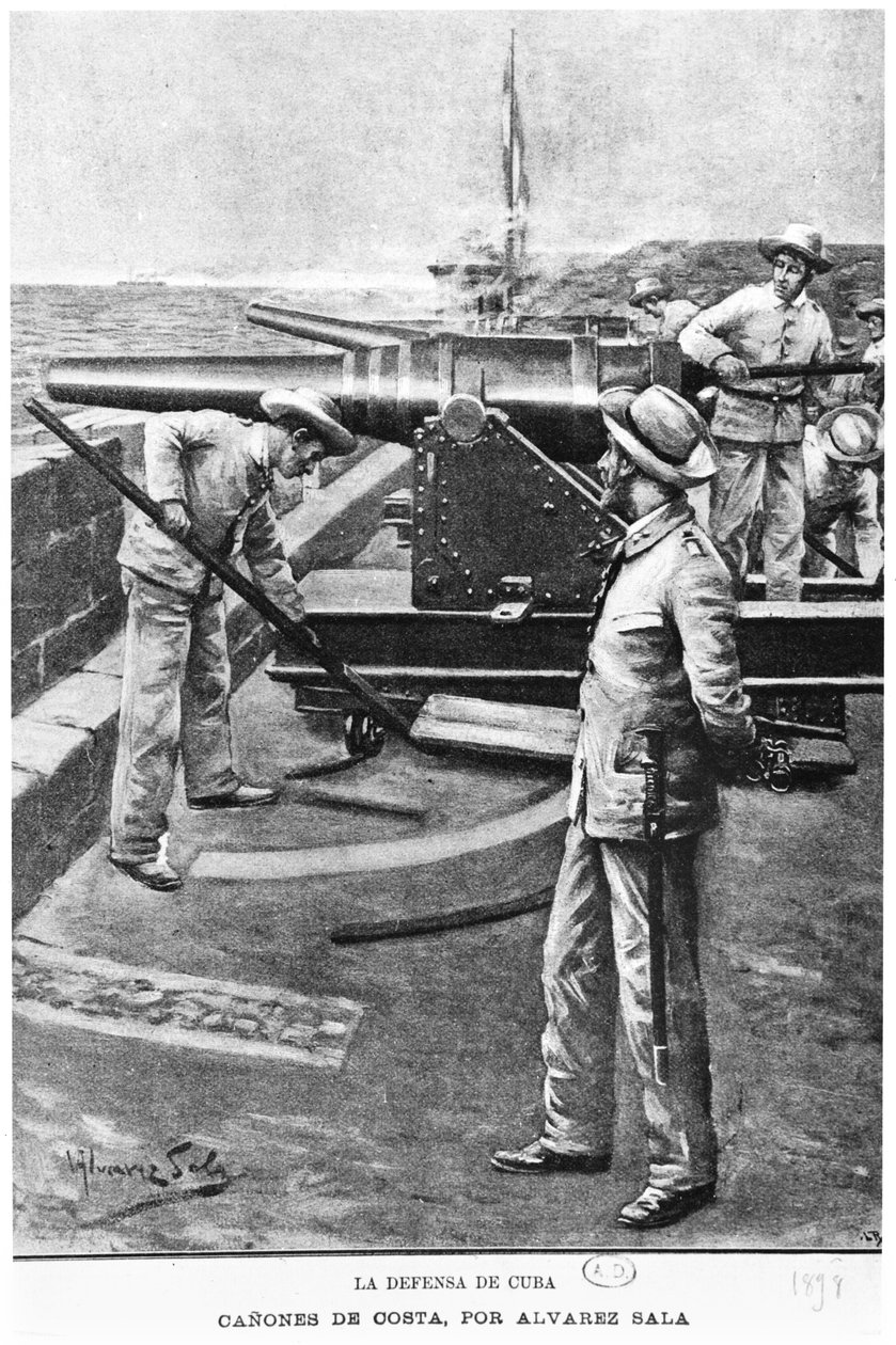 Forsvar av Cuba, 1898 av Alvarez Sala