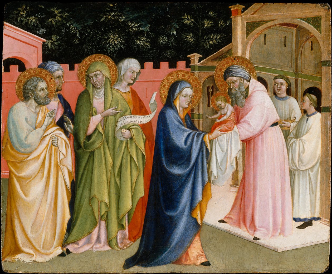 Presentasjonen i tempelet, sannsynligvis ca. 1430. av Alvaro Pirez