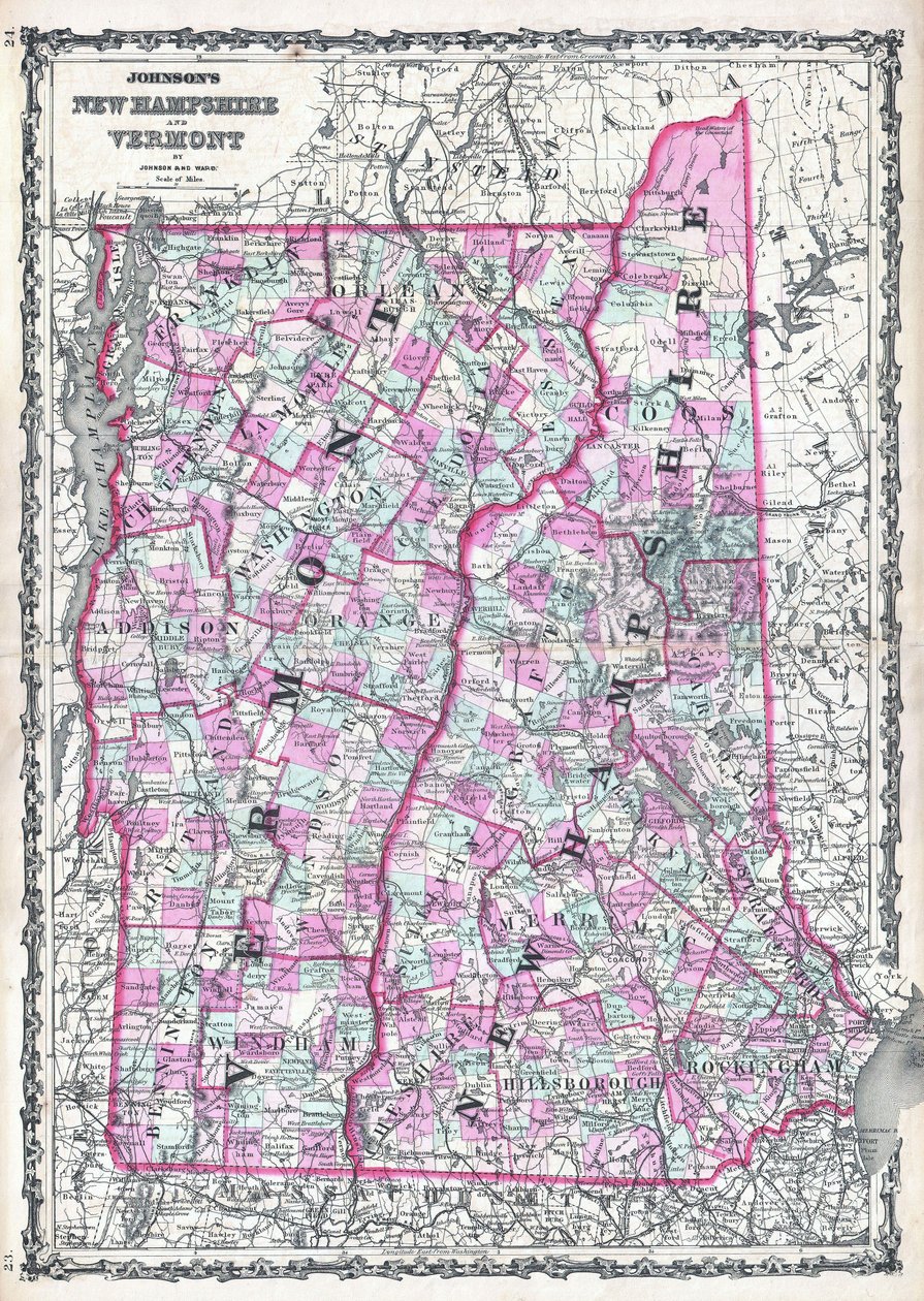 Johnsons New Hampshire og Vermont av Alvin Jewett Johnson