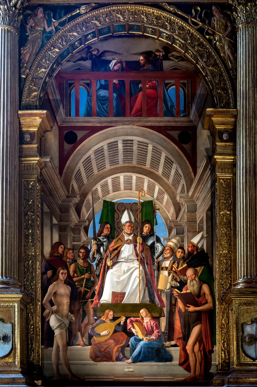 St. Ambrose av Milanes av Alvise Vivarini