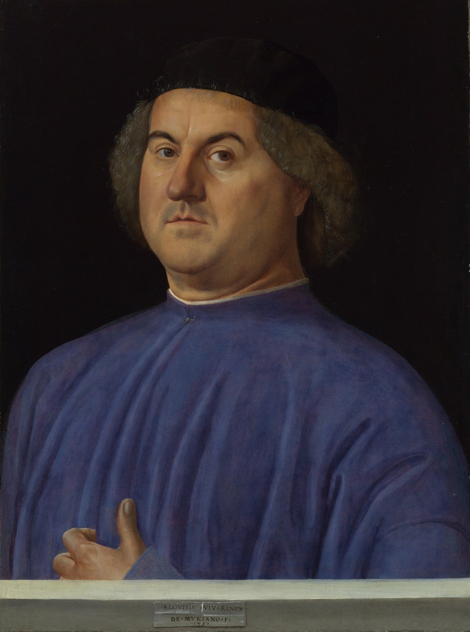 Portrett av en mann, 1497 av Alvise Vivarini
