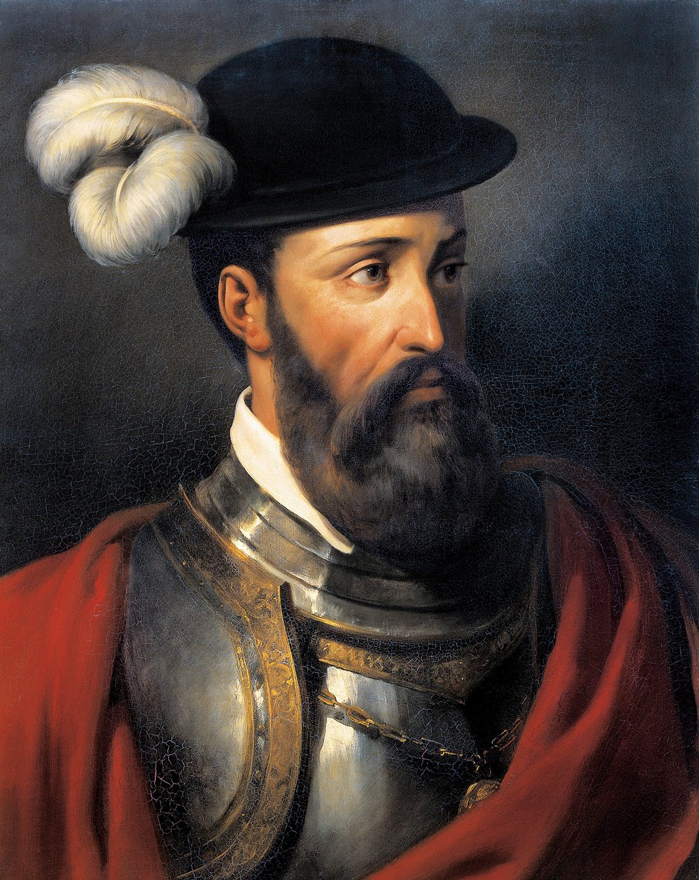 Portrett av Francisco Pizarro av Amable Paul Coutan