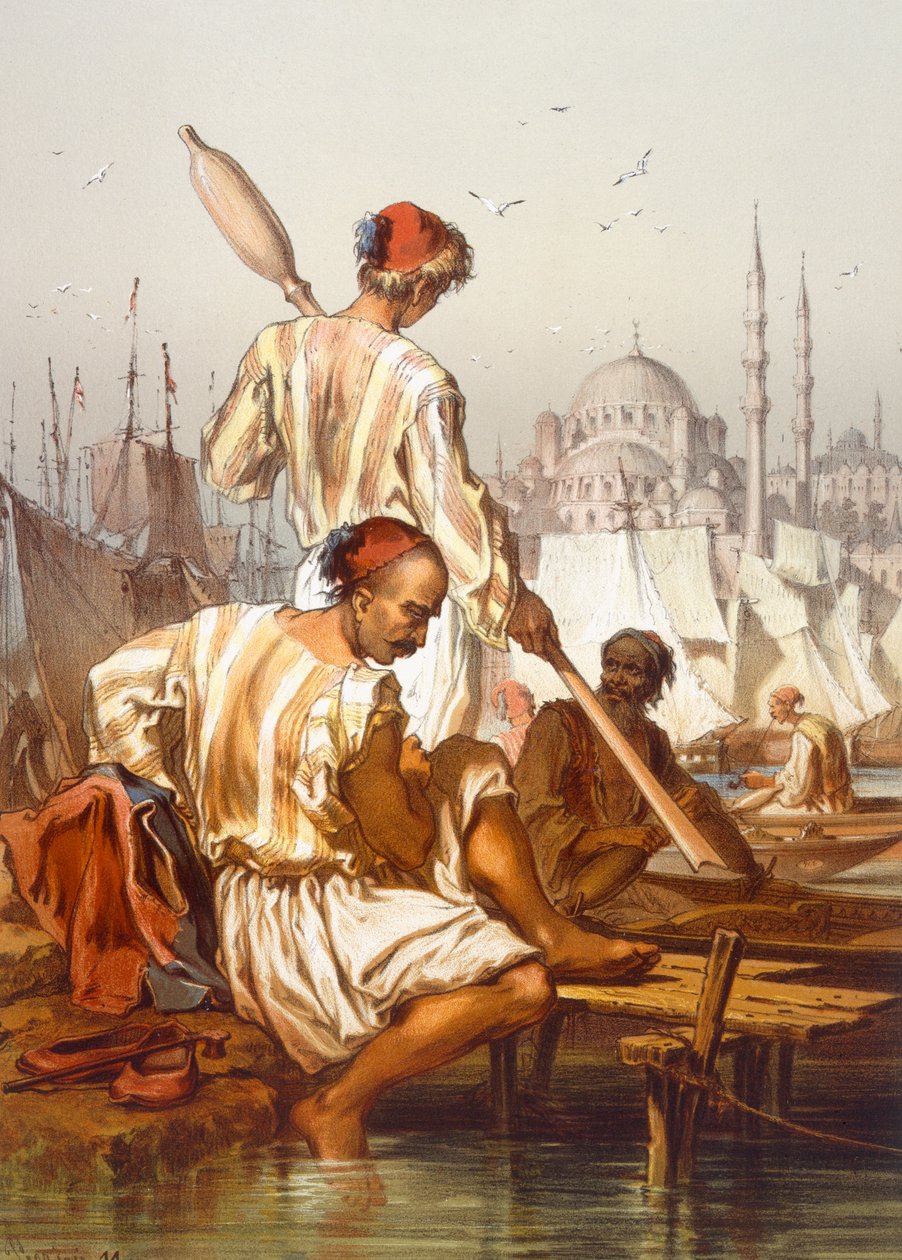 Båtmenn, 1865 av Amadeo Preziosi