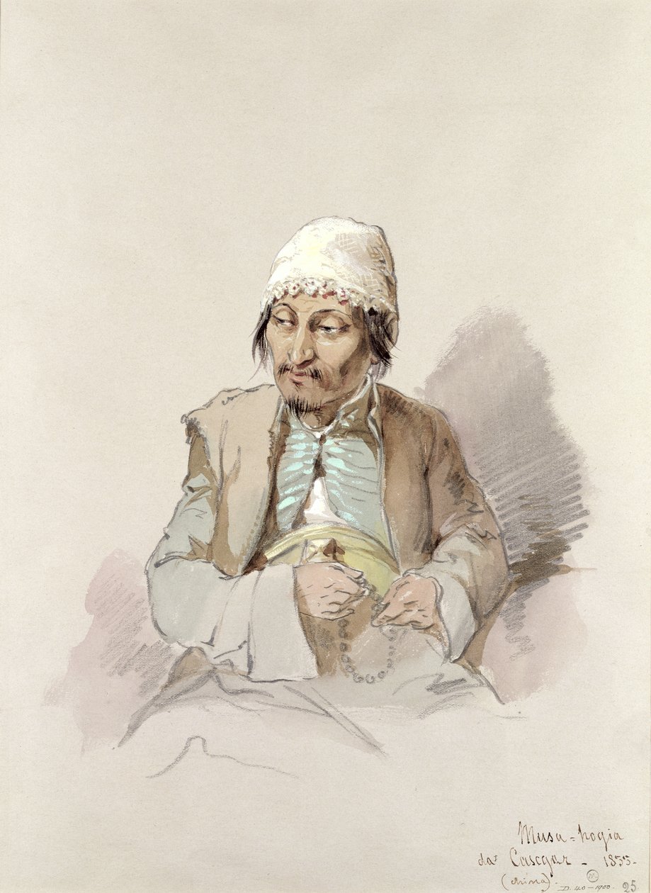 Musa - fra Kashgar, ca. 1855 av Amadeo Preziosi