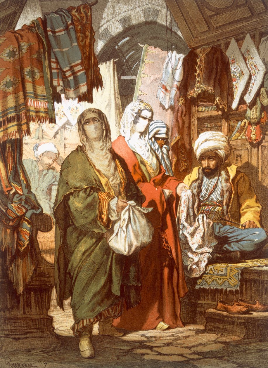 Silkebasaren, 1865 av Amadeo Preziosi