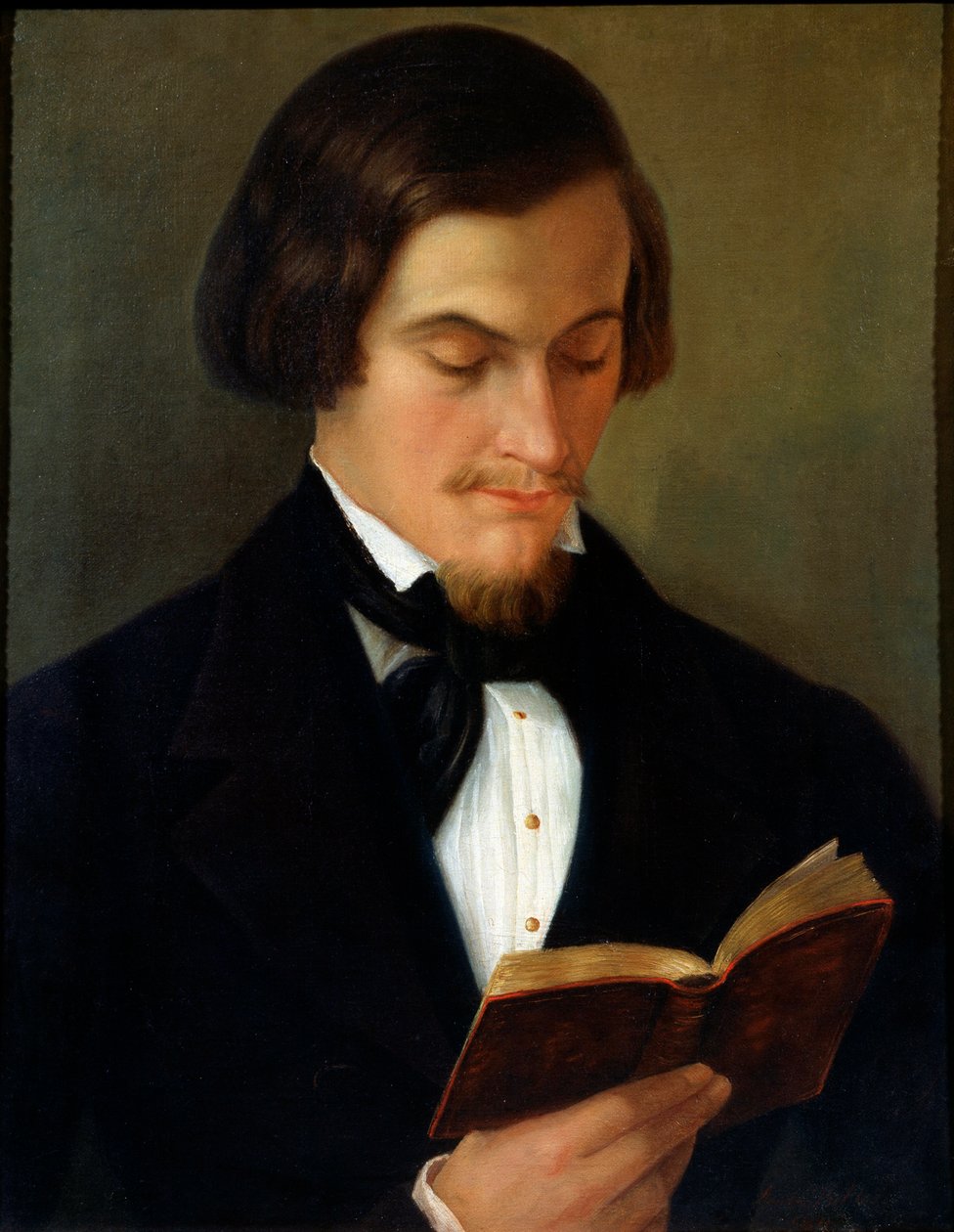 Portrett av poeten Heinrich Heine, 1842 av Amalia Keller