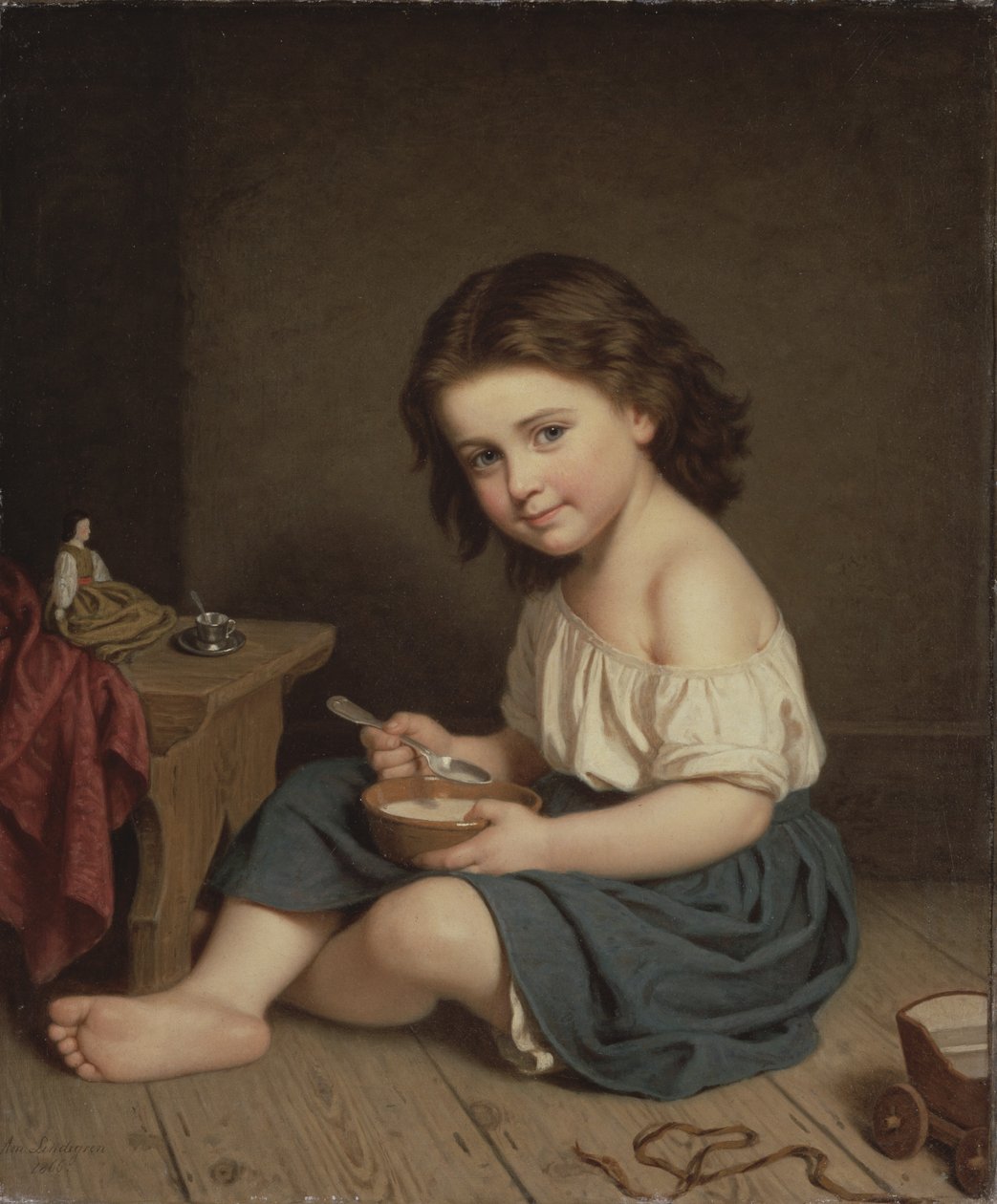 Frokost, 1866 av Amalia Lindegren