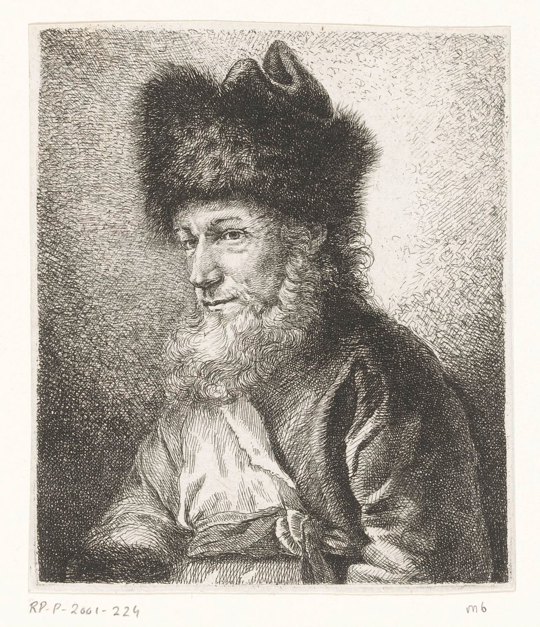 Portrett av Michel Hirsch, rabbiner i Potsdam av Amalie Baader
