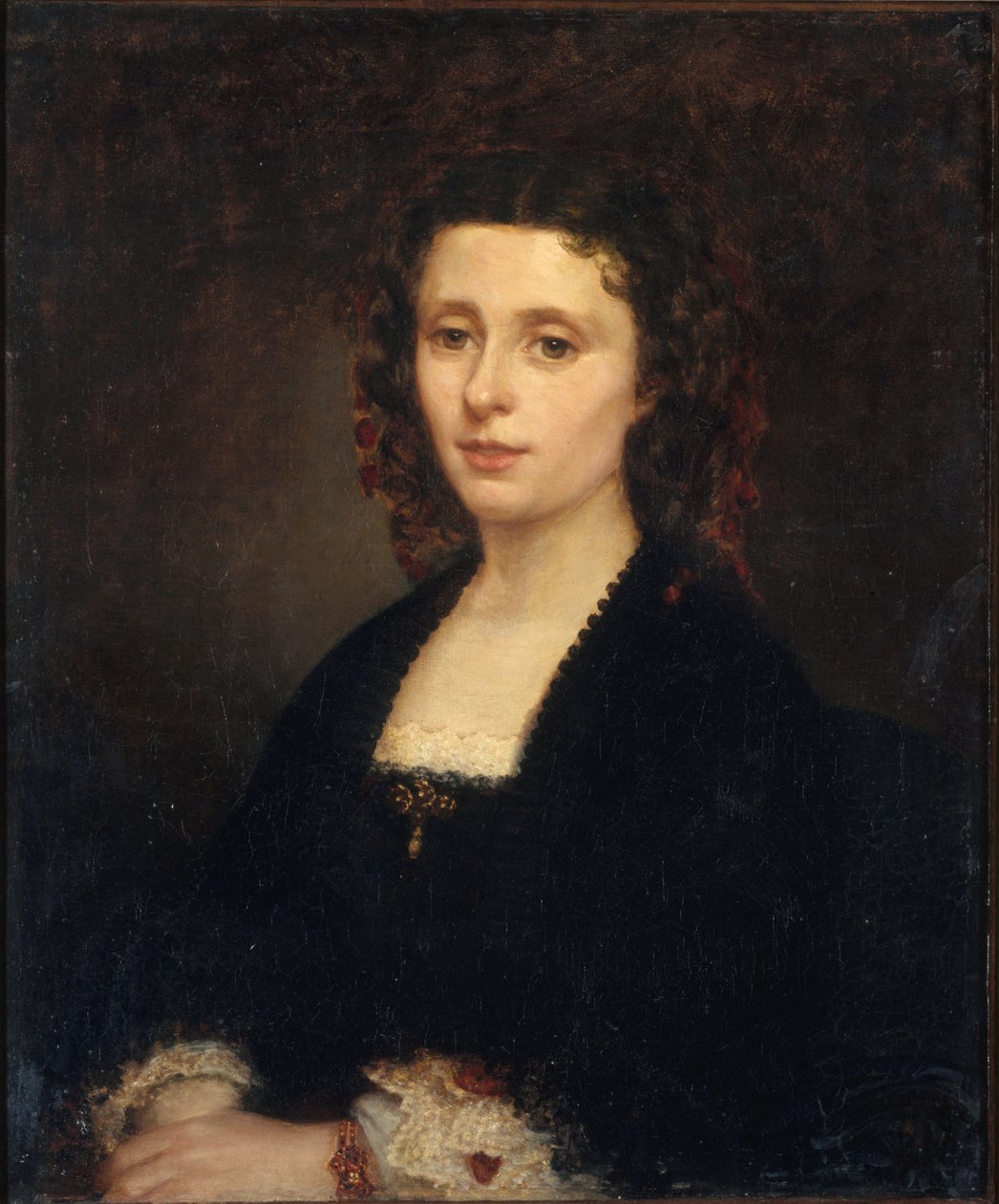 Portrett av Athenais Mialaret 1826-1899, 1855. av Amandine Parrot
