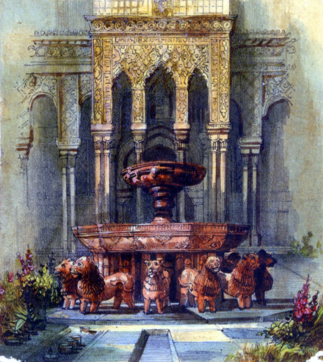 Maurisk fyllepenn og akvarell. Aurore Amadine Lucie Dupin (1804–1876) fransk romanforfatter og feminist som skrev under navnet George Sand. av Amantine Dupin