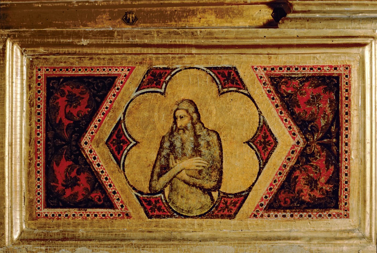 Kroning av jomfrupolyptyken (predella ytterst til høyre) (se også 65540-65550) av Ambrogio Bondone Giotto