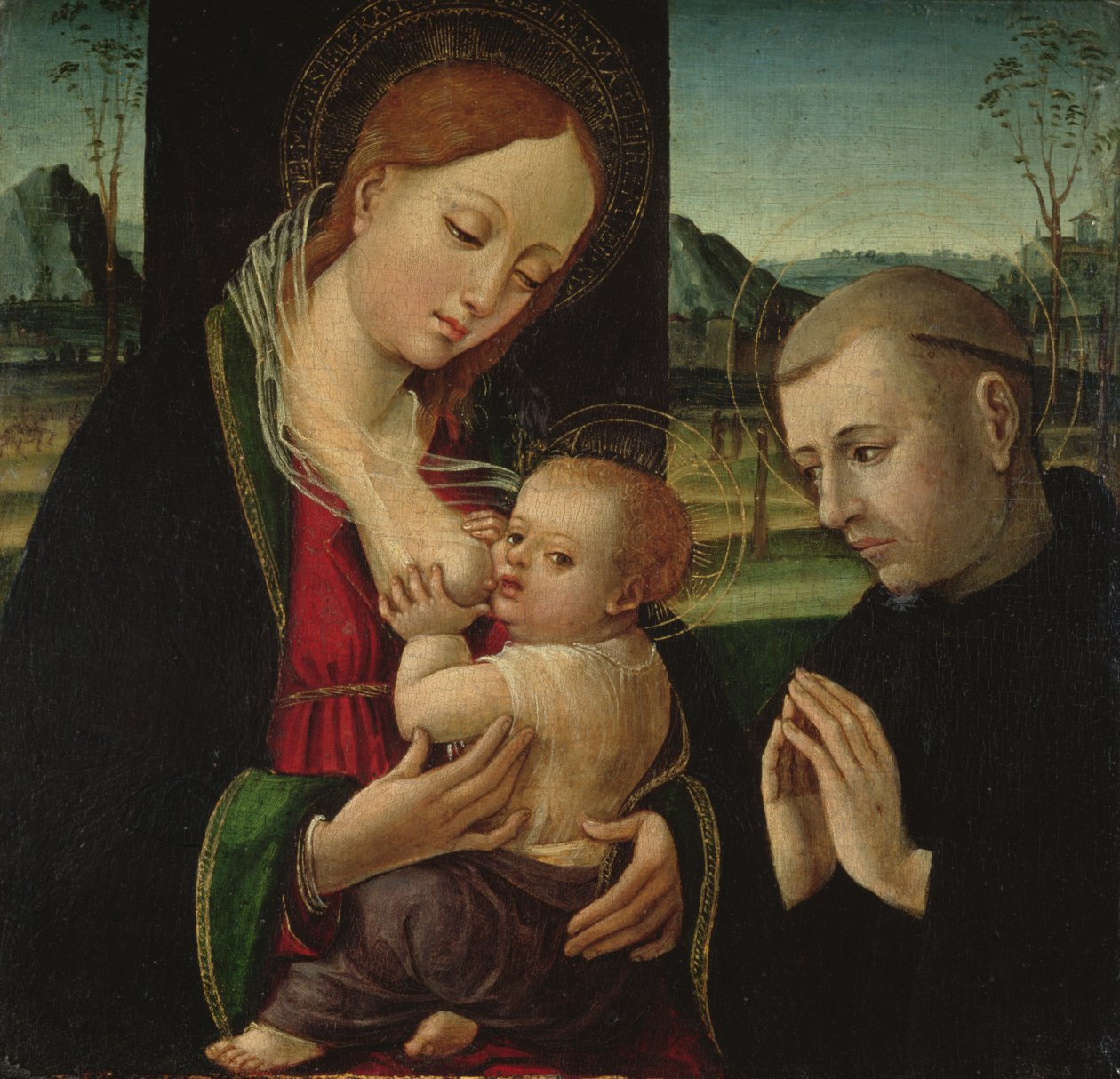 Madonna mater Kristusbarnet, ca. 1500-30 av Ambrogio Bergognone