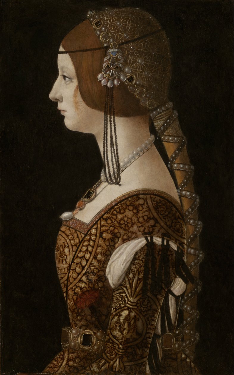 Bianca Maria Sforza av Ambrogio de Predis