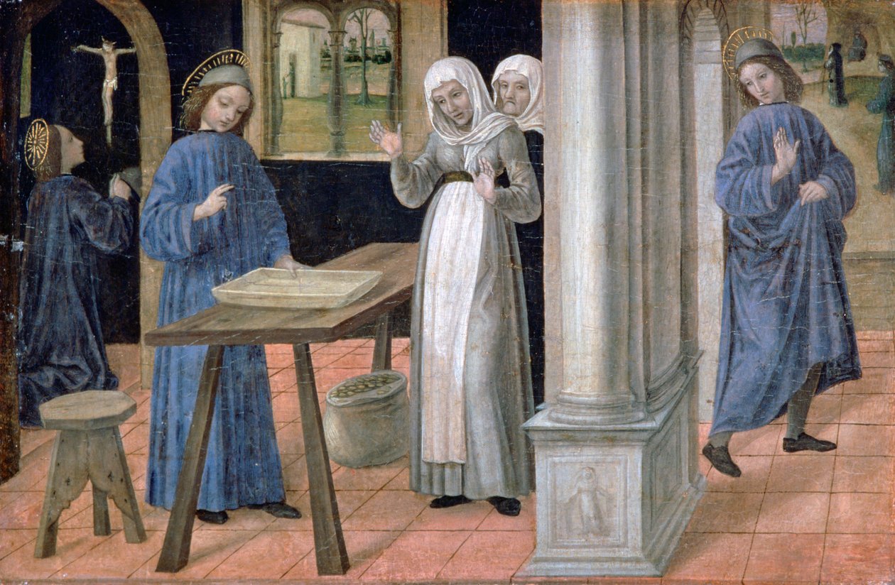 Den hellige Benedikt, c1480-1523 av Ambrogio Bergognone