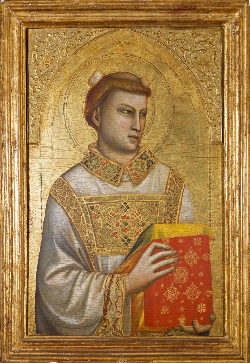 Representasjon av Saint Stephen (maleri på tre, ca. 1320-1325) av Ambrogio Bondone (workshop) Giotto