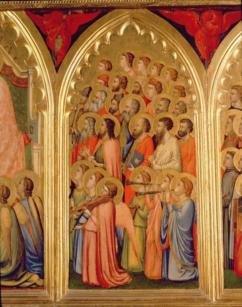 Kroning av Jomfrupolyptyken (midt høyre panel) (se også 66540-66551) av Ambrogio Bondone Giotto