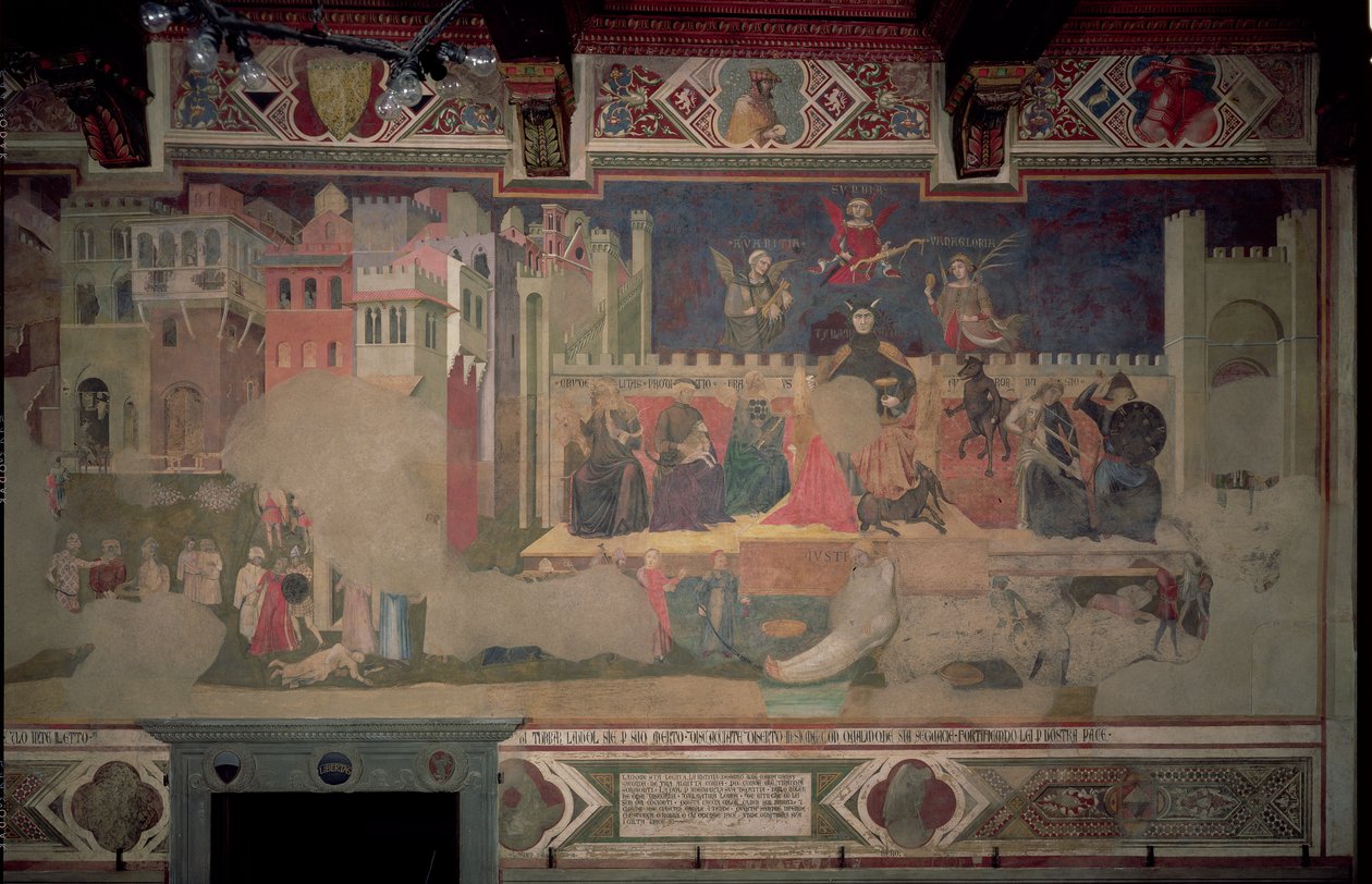Allegory of Bad Government, 1388-40 (se også 136325) av Ambrogio Lorenzetti