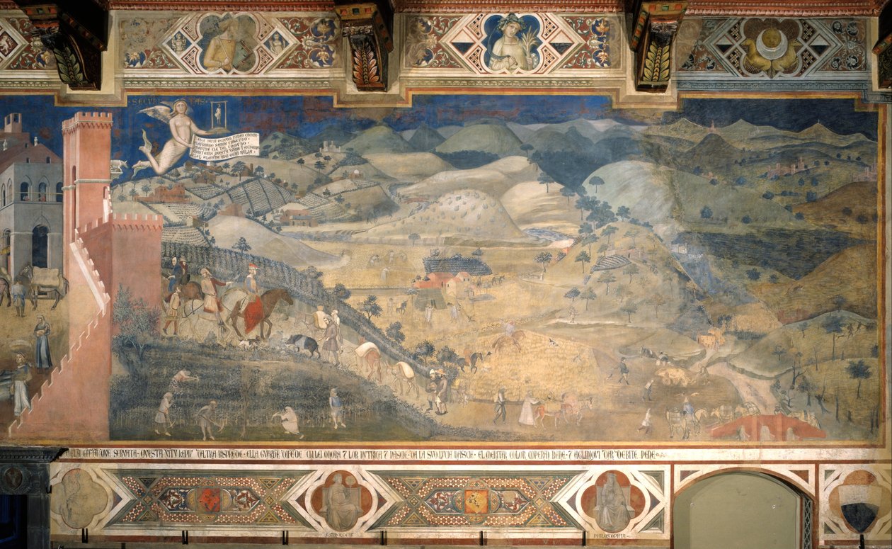Effekter av god forvaltning på landsbygda av Ambrogio Lorenzetti