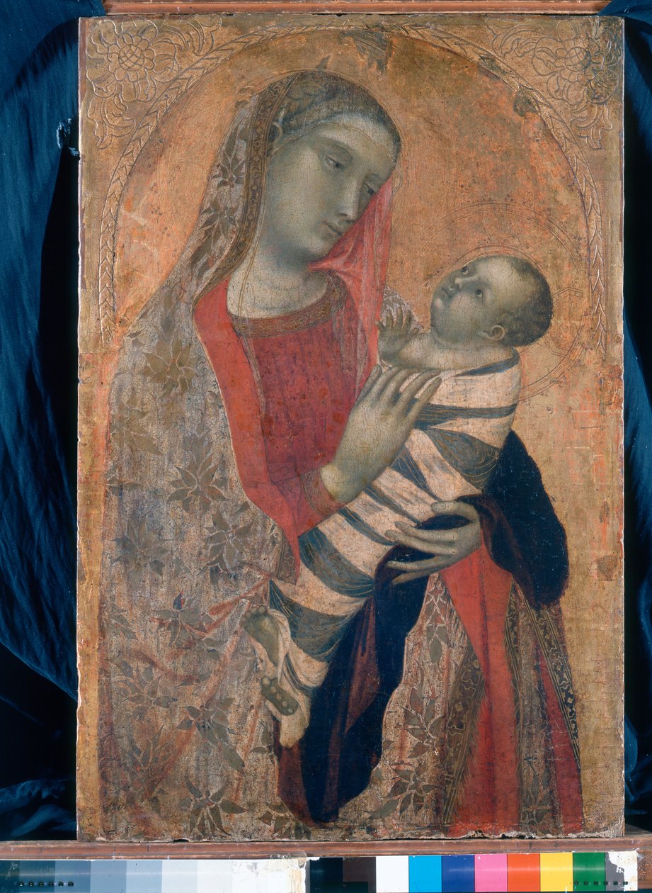 Madonna og barn, 1320-23 av Ambrogio Lorenzetti
