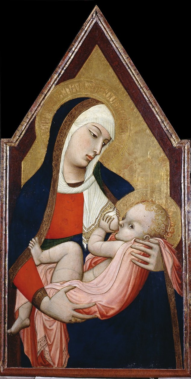 Madonna of the Milk, mellom 1325 og 1348 av Ambrogio Lorenzetti