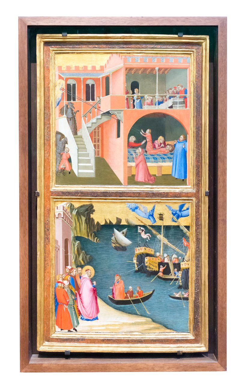 Historier om livet til Saint Nicholas av Ambrogio Lorenzetti