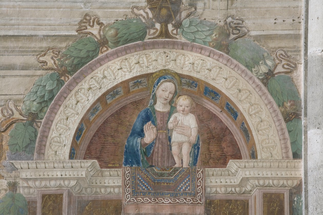 Madonna of the carpet (Madonna of the carpet) av Ambrogio da Fossano (c.1460 1523)