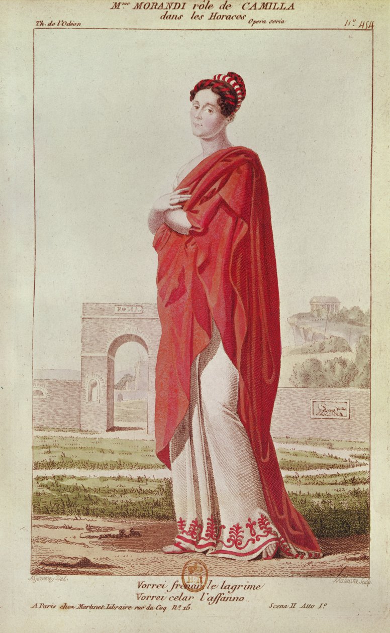 Madame Morandi i rollen som Camille, fra Act I Scene 2 av 
