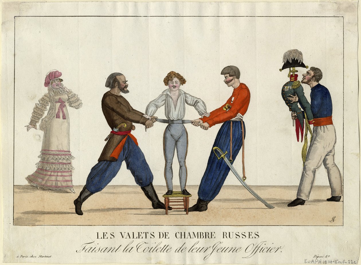 Toalett til en ung russisk offiser, ca. 1815 av Ambroise Louis Garneray