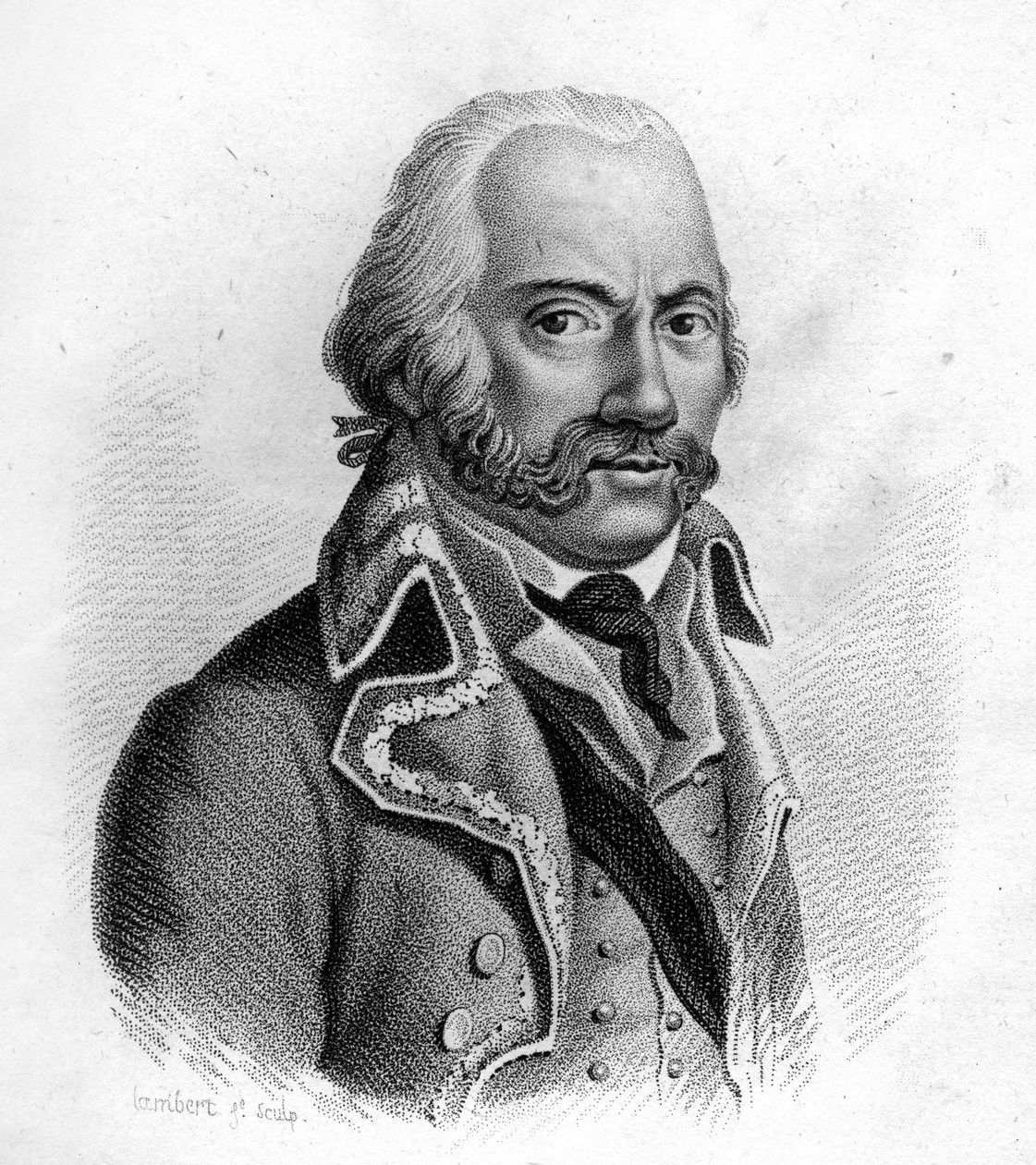 Adam Philippe, greve av den franske general Custine (1740 til 1793) - i "Portretter av franske generaler etter franske seire og erobringer"". Gravert av Ambroise Tardieu i 1818. Stella Collection. av Ambroise Tardieu