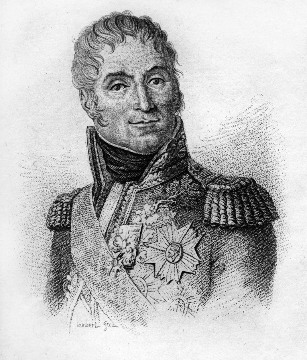 André Masséna (1758-1817), Marshal of France, Duke of Rivoli.In “Portraits of the French generals following the victories and conquests of the French. Engraved by Ambroise Tardieu in 1818.” Stella Collection. av Ambroise Tardieu