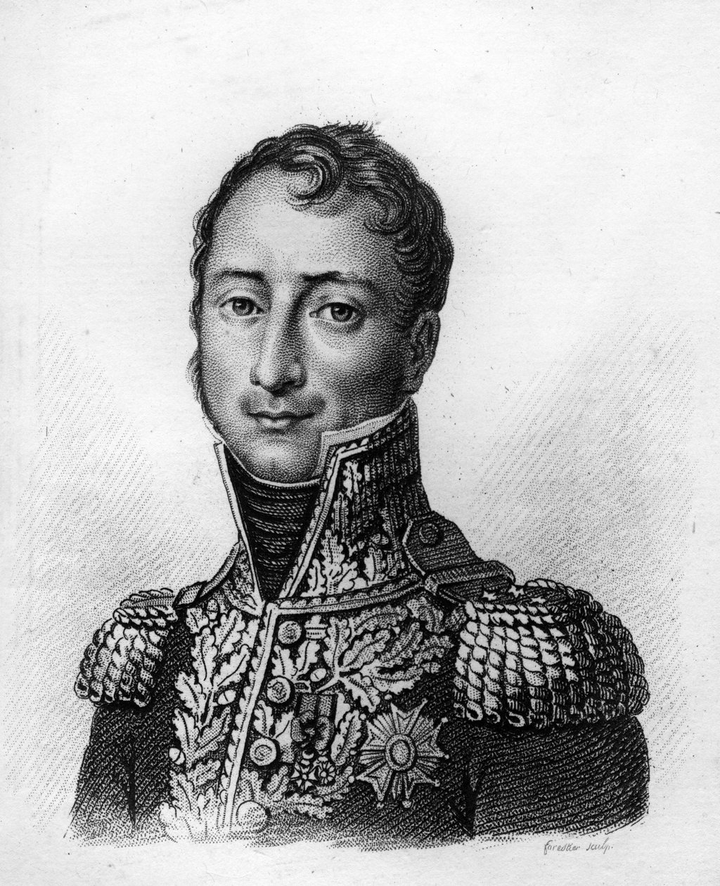 Auguste Jean Gabriel CAULAINCOURT (1777-1812) - i "Portretter av franske generaler etter franskmennenes seire og erobringer"". Gravert av Ambroise Tardieu i 1818. Stella Collection. av Ambroise Tardieu