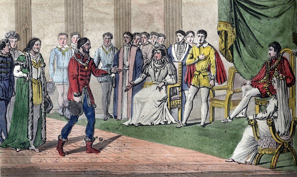 Charles IX (1550-74) blir fortalt av riksdagen at hans bror Henri d