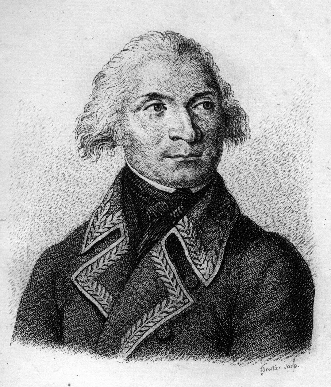Charles Pichegru.General français (1761 til 1804).i "" Portretter av de franske generalene"". Gravert av Ambroise Tardieu i 1818. Stella Collection “” av Ambroise Tardieu