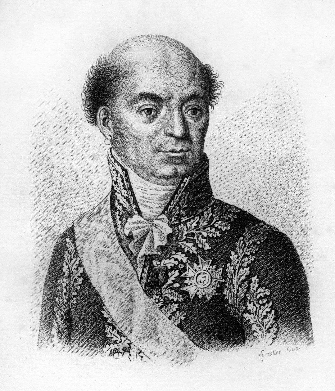 Dominique Catherine, Marquis de Pérignon Maréchal de France (1754 to 1818).- in” Portraits of the French generals following the victories and conquests of the French””. Engraved by Ambroise Tardieu in 1818. Stella Collection. av Ambroise Tardieu