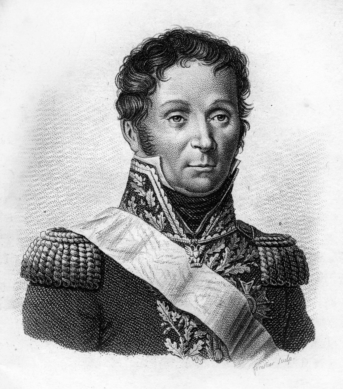 François Etienne Kellermann Fils (1770 to 1835), general of cavalry. in” Portraits of the French generals following the victories and conquests of the French””. Engraved by Ambroise Tardieu in 1818. Stella Collection. av Ambroise Tardieu