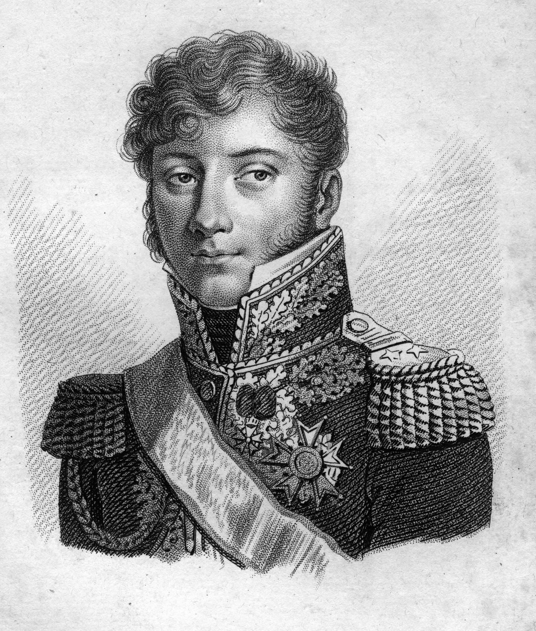 General fra Montholon.Charles Tristan, greve av Montholon General français (1783 til 1853).i "" Portretter av de franske generalene etter franskmennenes seire og erobringer". Gravert av Ambroise Tardieu i 1818. Stella Collection. av Ambroise Tardieu