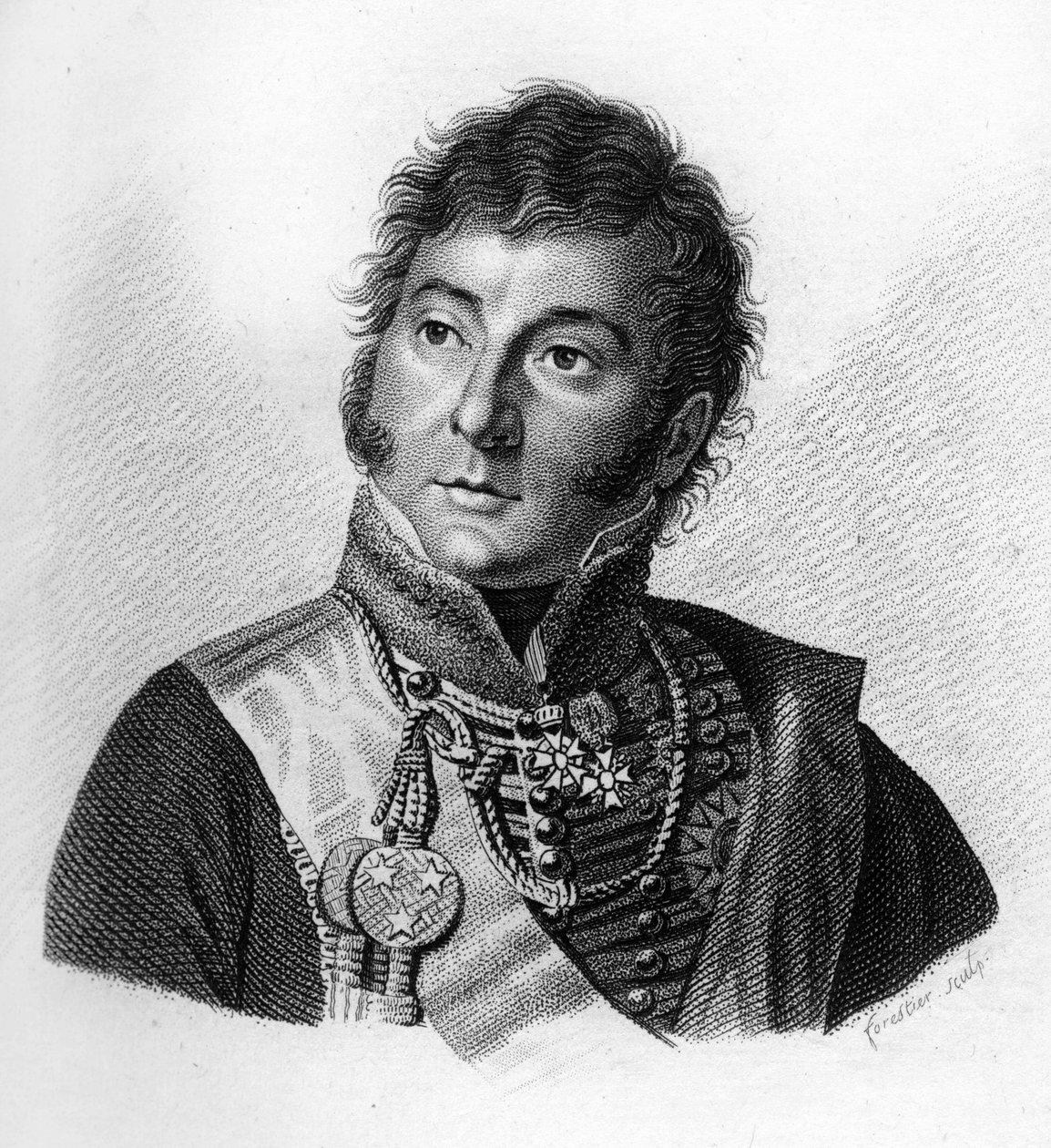 Guillaume Joseph Nicolas LAFON BLANIAC (1773-1833) - i" Portretter av de franske generalene etter franskmennenes seire og erobringer". Gravert av Ambroise Tardieu i 1818. Stella Collection. av Ambroise Tardieu