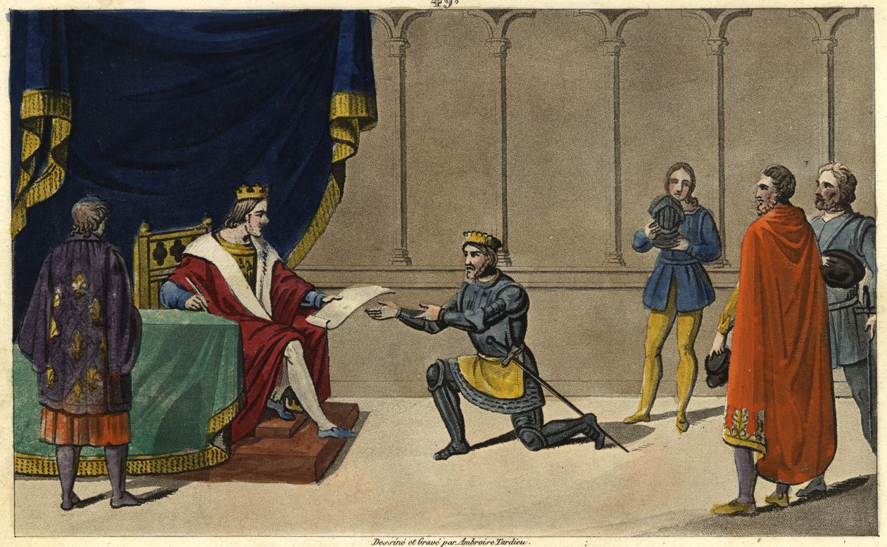 In 1327, Charles IV the Bel (1294-1328) erige the seigneury of Bourbon into a duche pairie (duche pairie) in favour of the groin son of Robert de Clermont and grandson of Saint-Louis, Louis I av Ambroise Tardieu